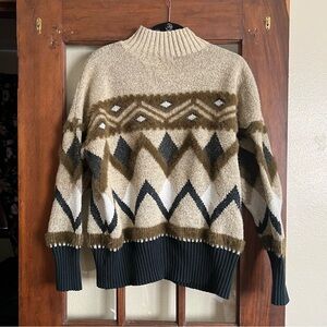 Geometric Patterned Sweater (L)